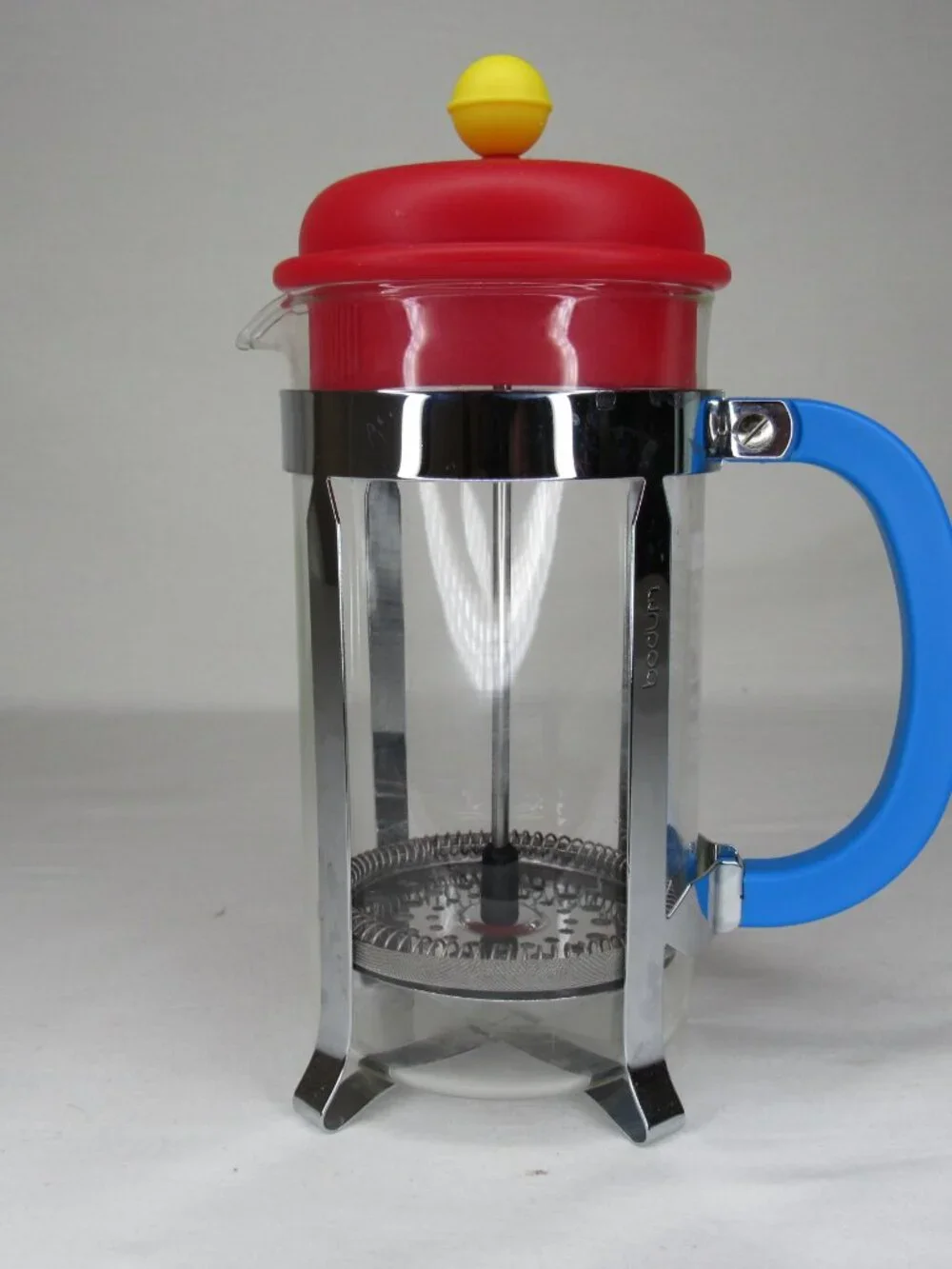 Bodum 70th Anniversary French Press Coffee 2014 Red Blue Yellow